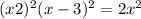 (x+2)^{2}+(x-3)^{2}=2x^{2}