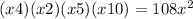(x+4)(x+2)(x+5)(x+10)=108x^{2}
