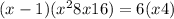 (x-1)(x^{2}+8x+16)=6(x+4)
