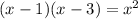 (x-1)(x-3)=x^{2}