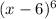 (x-6)^{6}