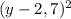 (y - 2,7) ^{2}