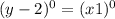 (y-2)^0=(x+1)^0
