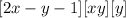 [2x-y-1]+[x+y]+[y]