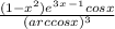 \frac{(1-x^2)e^3^x^-^1cosx}{(arccosx)^3}