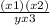 \frac{(x+1)(x+2)}{yx+3}