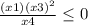\frac{(x+1)(x+3)^{2} }{x+4} \leq 0