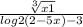 \frac{\sqrt[3]{x+1} }{log2(2-5x)-3}