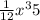 \frac{1}{12}x^{3}+5