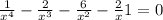 \frac{1}{x^{4} } - \frac{2}{x^{3} } - \frac{6}{x^{2} } - \frac{2}{x} +1 = 0