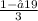 \frac{1-√19}{3}