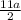 \frac{11a}{2}