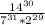 \frac{14^{30} }{7^{31} * 2^{29} }