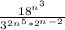 \frac{18^n^+^3}{3^2^n^+^5*2^n^-^2}