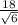 \frac{18}{\sqrt{6} }