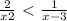 \frac{2}{x+2} \ \textless \ \frac{1}{x-3}