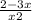 \frac{2-3x}{x+2}