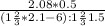 \frac{2.08 * 0.5}{(1\frac{2}{3} * 2.1 - 6) : 1\frac{2}{3} + 1.5}