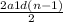 \frac{2a1 + d(n-1)}{2}