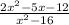 \frac{2x^{2}-5x-12 }{x^{2}-16 }