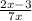 \frac{2x-3}{7+x}