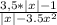 \frac{3,5*|x|-1}{|x|-3.5x^2}