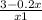 \frac{3-0.2x}{x+1}