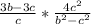 \frac{3b-3c}{c} * \frac{4c^{2} }{b^{2} -c^{2} }