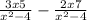 \frac{3x+5}{x^{2} - 4} - \frac{2x+7}{x^{2} -4}