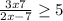 \frac{3x+7}{2x-7} \geq 5