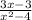 \frac{3x-3}{x^{2}-4 }