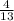 \frac{4}{13}