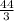 \frac{44}{3}