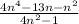 \frac{4n^{4}-1+3n-n^{2}}{4n^{2}-1}