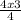 \frac{4x+3}{4}