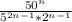 \frac{50^{n} }{5^{2n-1} *2^{n-1} }