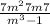 \frac{7m^{2} + 7m +7}{m^{3}-1 }