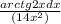 \frac{arctg2x dx}{ (1+4x^{2} )}