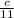 \frac{c}{11}
