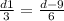 \frac{d + 1}{3}= \frac{d-9}{6}