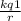 \frac{kq1}{r}