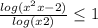 \frac{log(x^{2} +x-2)}{log(x+2)} \leq 1