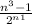 \frac{n^{3}-1 }{2^{n+1} }