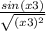 \frac{sin(x+3)}{\sqrt{(x+3)^{2} } }