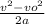 \frac{v^2-vo^2}{2a}