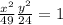 \frac{x^{2}}{49} +\frac{y^{2}}{24} = 1