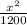 \frac{x^{2} }{1200}