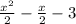 \frac{x^{2} }{2} -\frac{x}{2} -3
