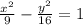 \frac{x^{2} }{9}-\frac{y^{2} }{16} =1