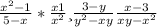 \frac{x^{2}-1 }{5-x} * \frac{x+1}{x^{2} } и \frac{3-y}{y^{2} -xy} + \frac{x-3}{xy-x^{2} }